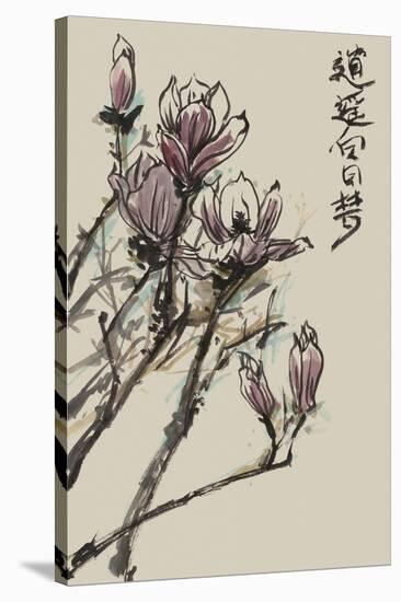 Mandarin Magnolia II-Melissa Wang-Stretched Canvas