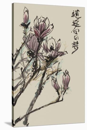 Mandarin Magnolia II-Melissa Wang-Stretched Canvas