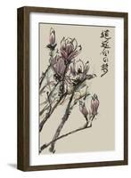 Mandarin Magnolia II-Melissa Wang-Framed Art Print