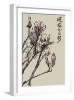 Mandarin Magnolia II-Melissa Wang-Framed Art Print