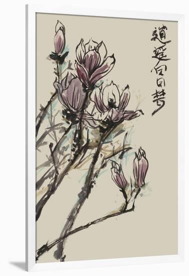 Mandarin Magnolia II-Melissa Wang-Framed Art Print