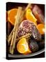 Mandarin Oranges, Dates, Pomegranate and Cinnamon Sticks-Ulrika Pousette-Stretched Canvas