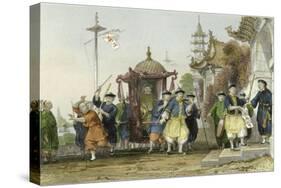 Mandarin Paying Visit-Thomas Allom-Stretched Canvas