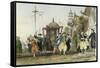 Mandarin Paying Visit-Thomas Allom-Framed Stretched Canvas