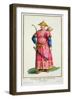 Mandarin Warlord from Receuil Des Estampes, Published 1780-Pierre Duflos-Framed Giclee Print