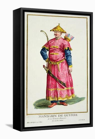 Mandarin Warlord from Receuil Des Estampes, Published 1780-Pierre Duflos-Framed Stretched Canvas