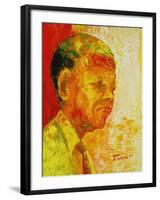 Mandela, 1993-Bayo Iribhogbe-Framed Giclee Print