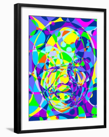 Mandela-Cristian Mielu-Framed Art Print