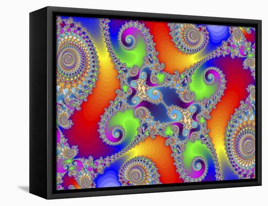 Mandelbrot Fractal-Friedrich Saurer-Framed Stretched Canvas