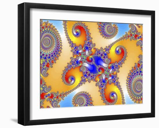 Mandelbrot Fractal-Friedrich Saurer-Framed Premium Photographic Print