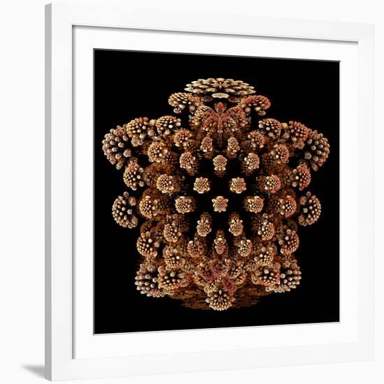 Mandelbulb Fractal-Laguna Design-Framed Photographic Print