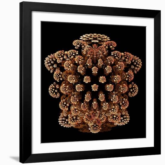 Mandelbulb Fractal-Laguna Design-Framed Photographic Print