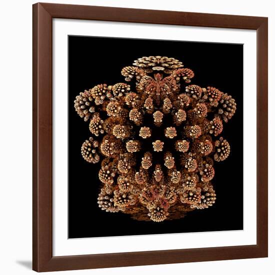 Mandelbulb Fractal-Laguna Design-Framed Photographic Print