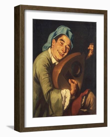 Mandola Player-Gaspare Traversi-Framed Giclee Print