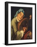 Mandola Player-Gaspare Traversi-Framed Giclee Print