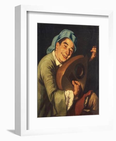 Mandola Player-Gaspare Traversi-Framed Giclee Print