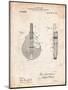 Mandolin Pick Guard Patent-Cole Borders-Mounted Art Print