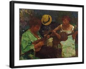 Mandolinata (Mandolin Sonata)-Edgardo Curcio-Framed Giclee Print