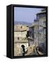 Mandorla Gate and Buildings of the Town, Perugia, Umbria, Italy, Europe-Sheila Terry-Framed Stretched Canvas