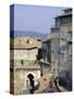 Mandorla Gate and Buildings of the Town, Perugia, Umbria, Italy, Europe-Sheila Terry-Stretched Canvas
