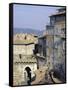 Mandorla Gate and Buildings of the Town, Perugia, Umbria, Italy, Europe-Sheila Terry-Framed Stretched Canvas
