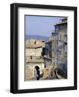 Mandorla Gate and Buildings of the Town, Perugia, Umbria, Italy, Europe-Sheila Terry-Framed Photographic Print