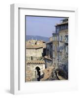 Mandorla Gate and Buildings of the Town, Perugia, Umbria, Italy, Europe-Sheila Terry-Framed Photographic Print