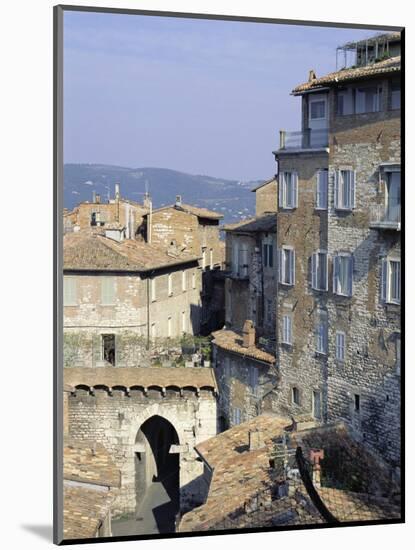 Mandorla Gate and Buildings of the Town, Perugia, Umbria, Italy, Europe-Sheila Terry-Mounted Photographic Print