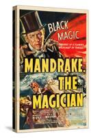 MANDRAKE THE MAGICIAN, Warren Hull, Movie Poster, 1939-null-Stretched Canvas