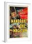 MANDRAKE THE MAGICIAN, Warren Hull, Movie Poster, 1939-null-Framed Art Print