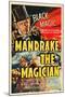 MANDRAKE THE MAGICIAN, Warren Hull, Movie Poster, 1939-null-Mounted Art Print