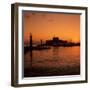 Mandraki Harbour at Sunrise, Rhodes Town, Rhodes Island, Dodecanese Islands, Greek Islands, Greece-Stuart Black-Framed Photographic Print