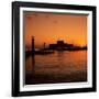 Mandraki Harbour at Sunrise, Rhodes Town, Rhodes Island, Dodecanese Islands, Greek Islands, Greece-Stuart Black-Framed Photographic Print
