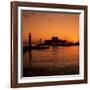 Mandraki Harbour at Sunrise, Rhodes Town, Rhodes Island, Dodecanese Islands, Greek Islands, Greece-Stuart Black-Framed Photographic Print