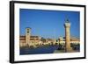 Mandraki Harbour, Rhodes City, Rhodes, Dodecanese, Greek Islands, Greece, Europe-Tuul-Framed Photographic Print