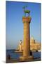 Mandraki Harbour, Rhodes City, Rhodes, Dodecanese, Greek Islands, Greece, Europe-Tuul-Mounted Photographic Print