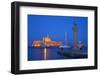 Mandraki Harbour, Rhodes City, Rhodes, Dodecanese, Greek Islands, Greece, Europe-Tuul-Framed Photographic Print