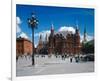 Manege Square and the State Historical Museum, Moscow, Russia-null-Framed Art Print