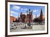 Manege Square with State Historical Museum, Moscow, Russia-null-Framed Premium Giclee Print