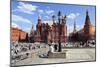 Manege Square with State Historical Museum, Moscow, Russia-null-Mounted Art Print