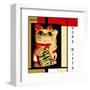 Maneki Neko the Lucky Kitty-erichan-Framed Giclee Print