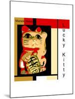 Maneki Neko the Lucky Kitty-erichan-Mounted Giclee Print