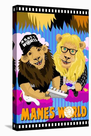 Manes World-null-Stretched Canvas