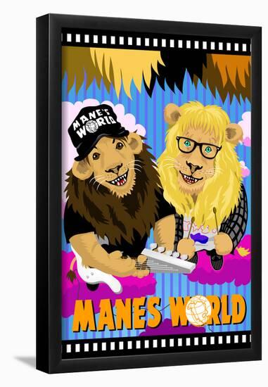 Manes World-null-Framed Poster