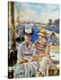 Manet: Boaters, 1874-Edouard Manet-Stretched Canvas