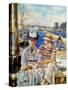 Manet: Boaters, 1874-Edouard Manet-Stretched Canvas