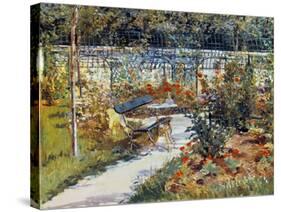 Manet: Garden, 1881-Edouard Manet-Stretched Canvas