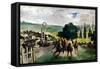 Manet: Longchamps, 1867-Edouard Manet-Framed Stretched Canvas