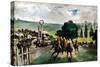 Manet: Longchamps, 1867-Edouard Manet-Stretched Canvas