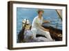 Manet: On A Boat, 1874-Edouard Manet-Framed Giclee Print